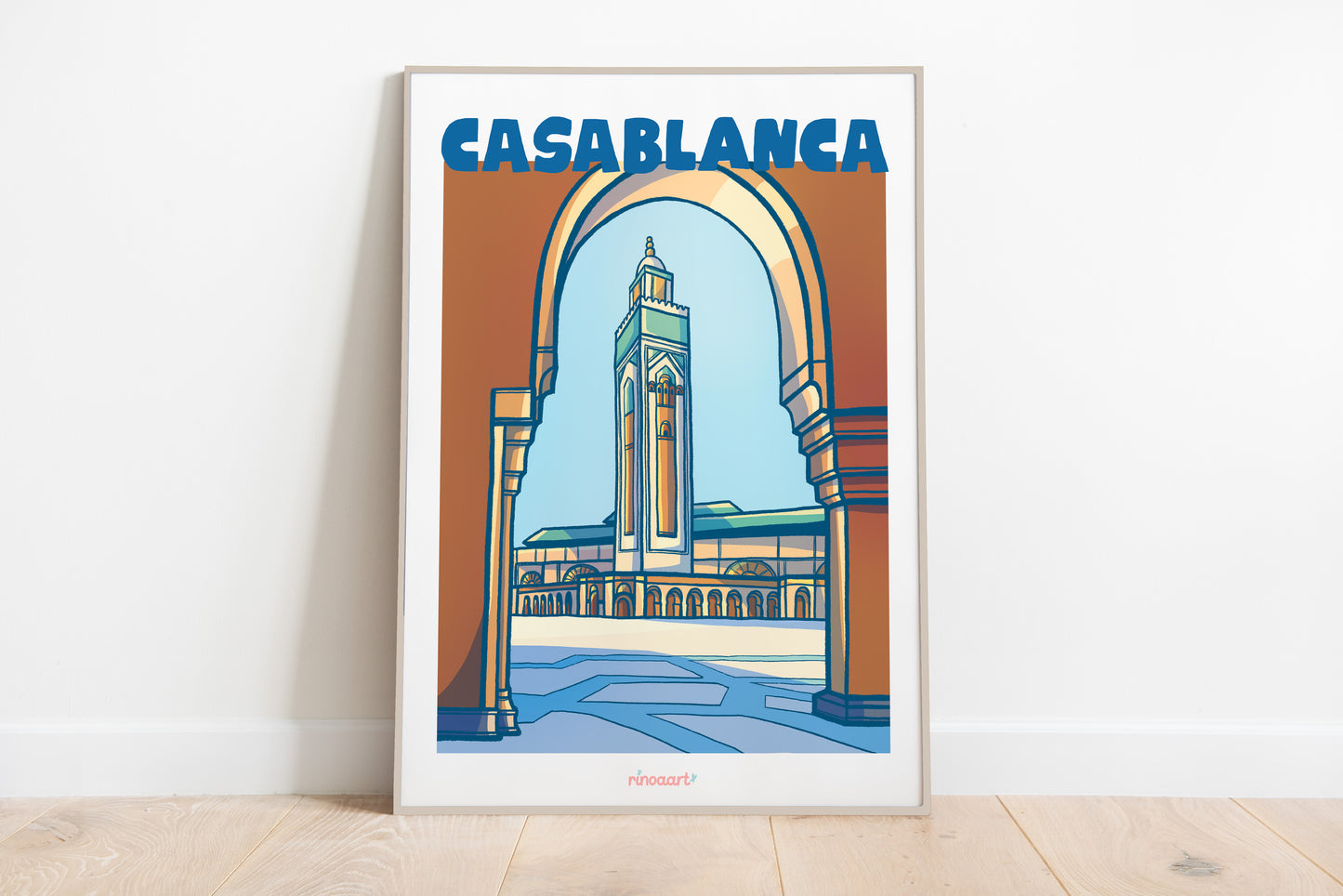 affiche ville de casablanca format A3