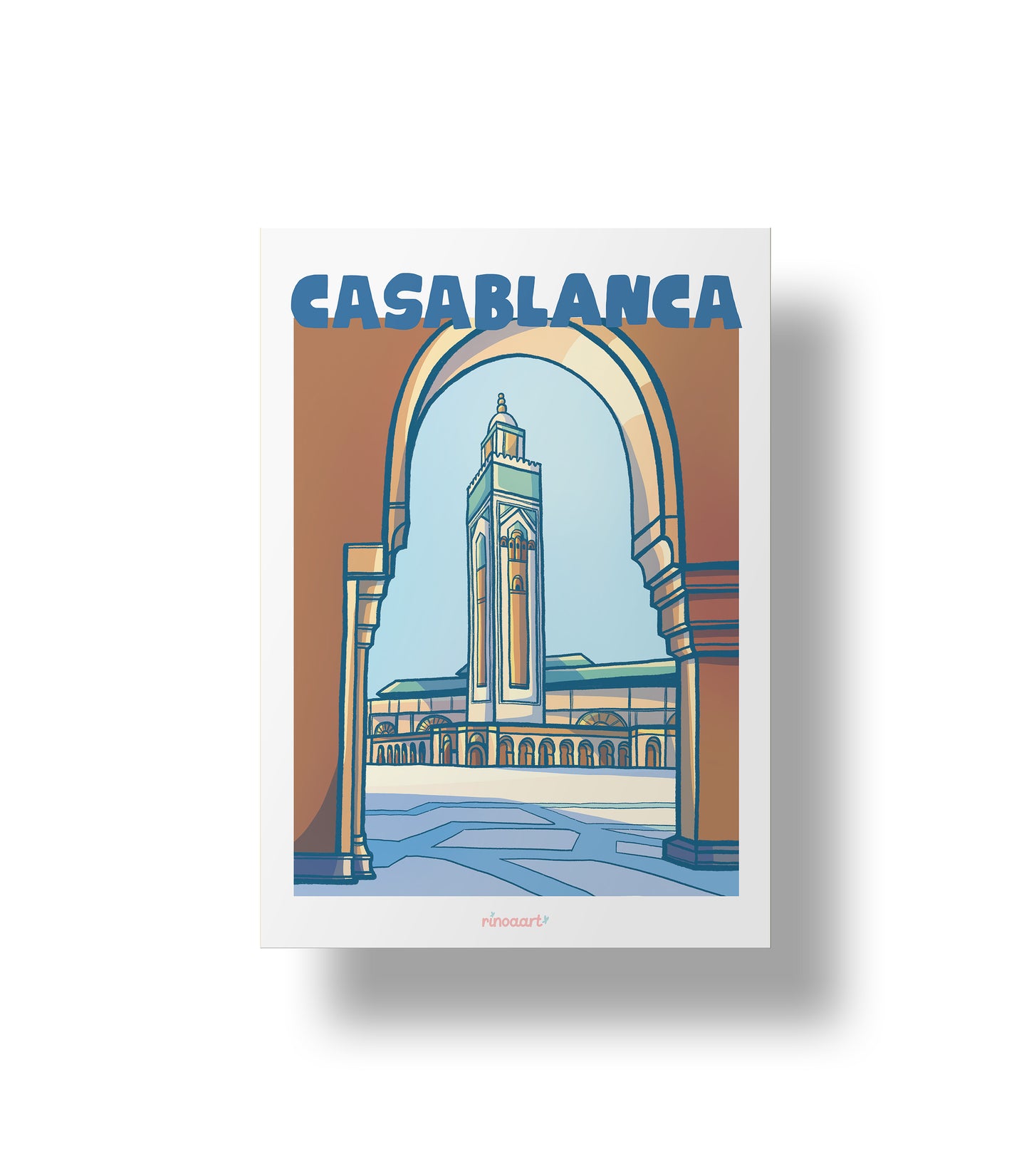 affiche ville de casablanca format A5