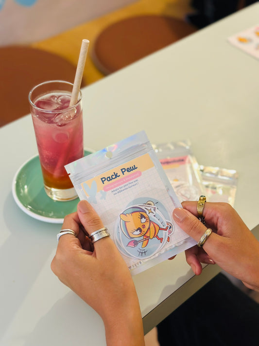 “Adopt your Pew” sticker pack – 6 stickers