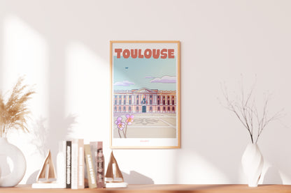 Toulouse city poster - the Capitol