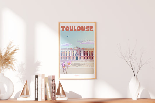 Toulouse city poster - the Capitol