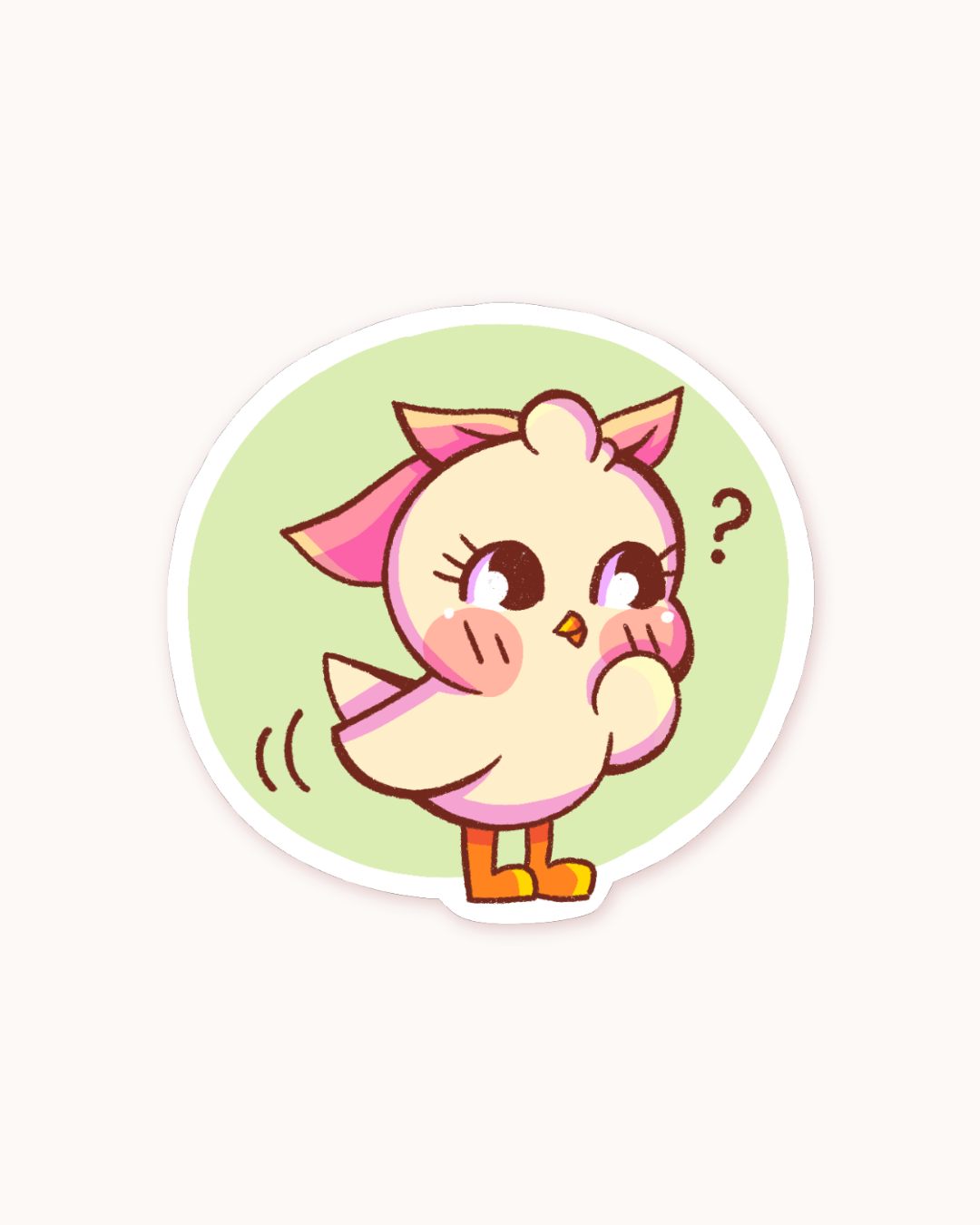 sticker mignon holographique scrapbooking