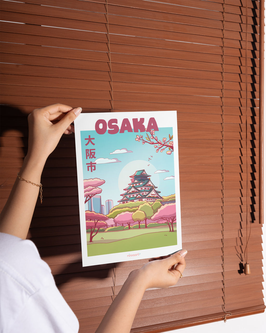 décoration murale illustration Osaka