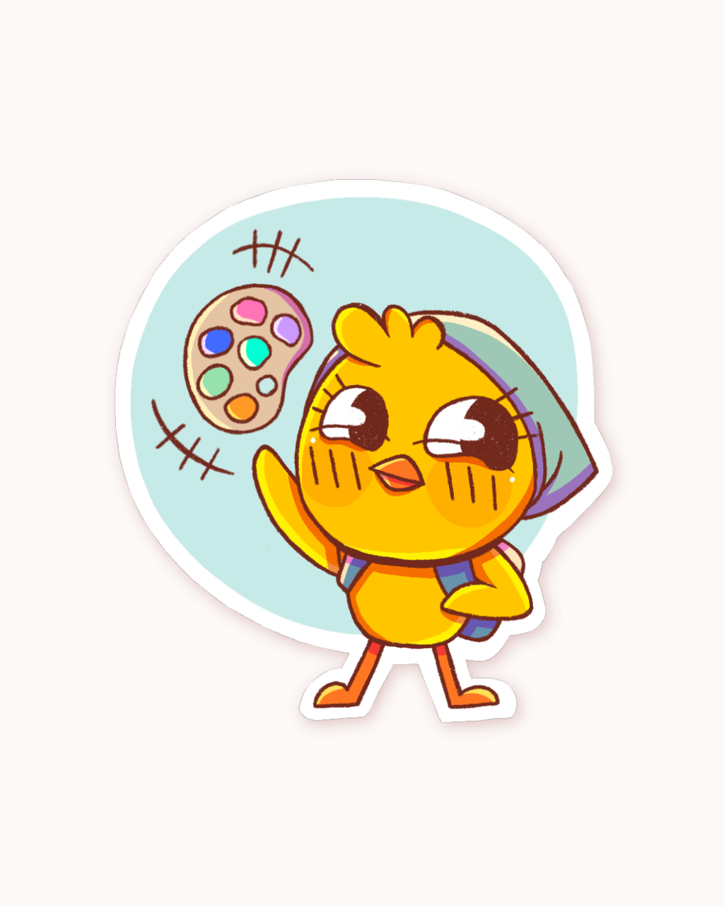 sticker pew créatif