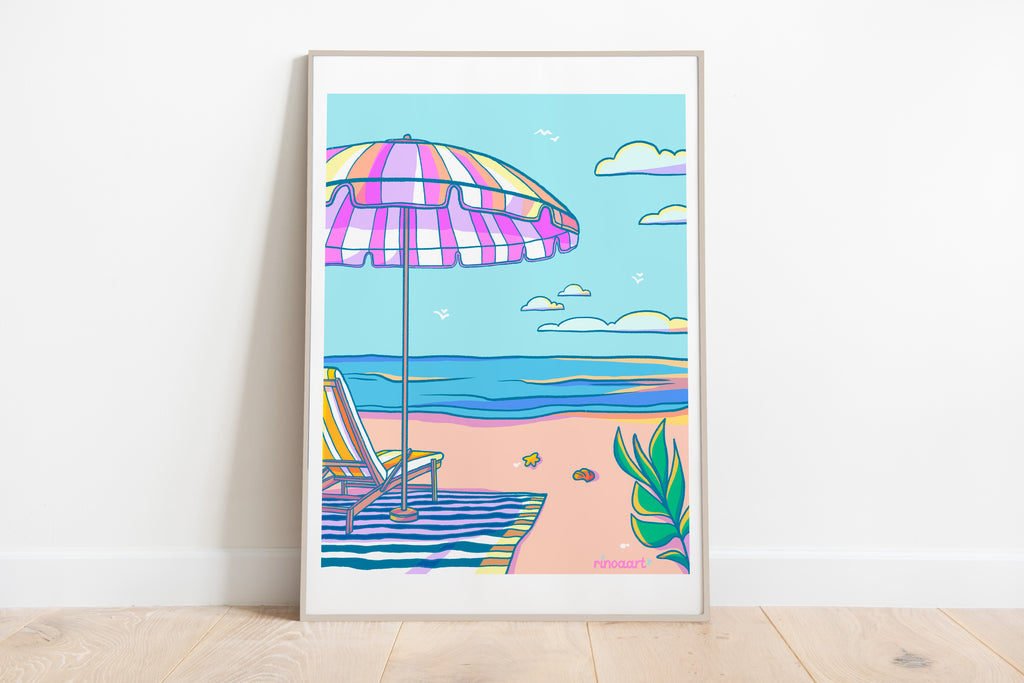 affiche bord de mer A3