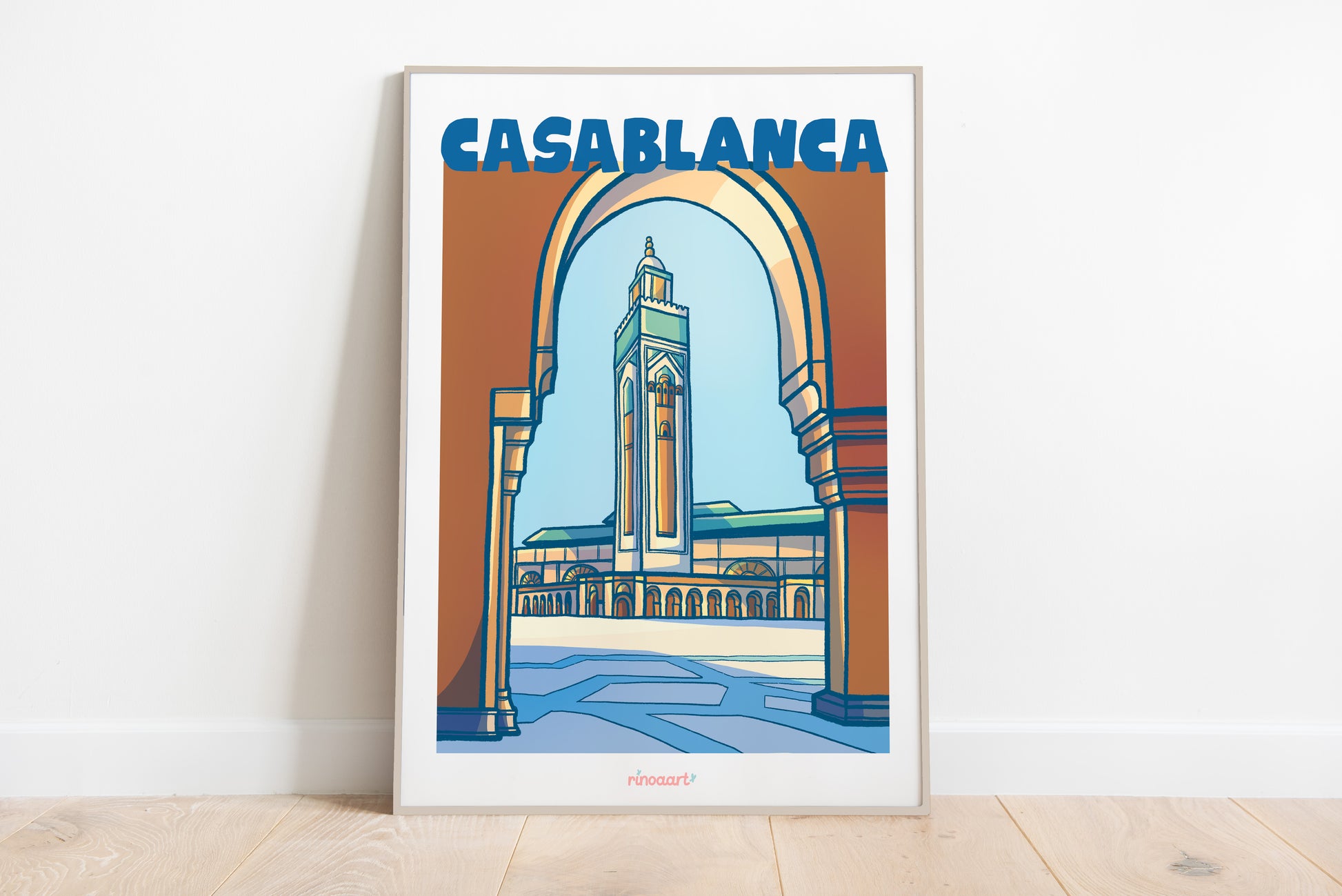 affiche ville de casablanca format A3