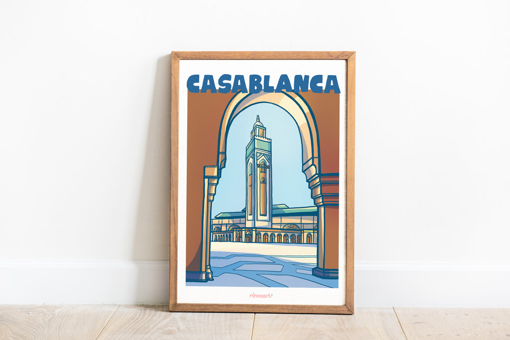 affiche ville de casablanca format A4