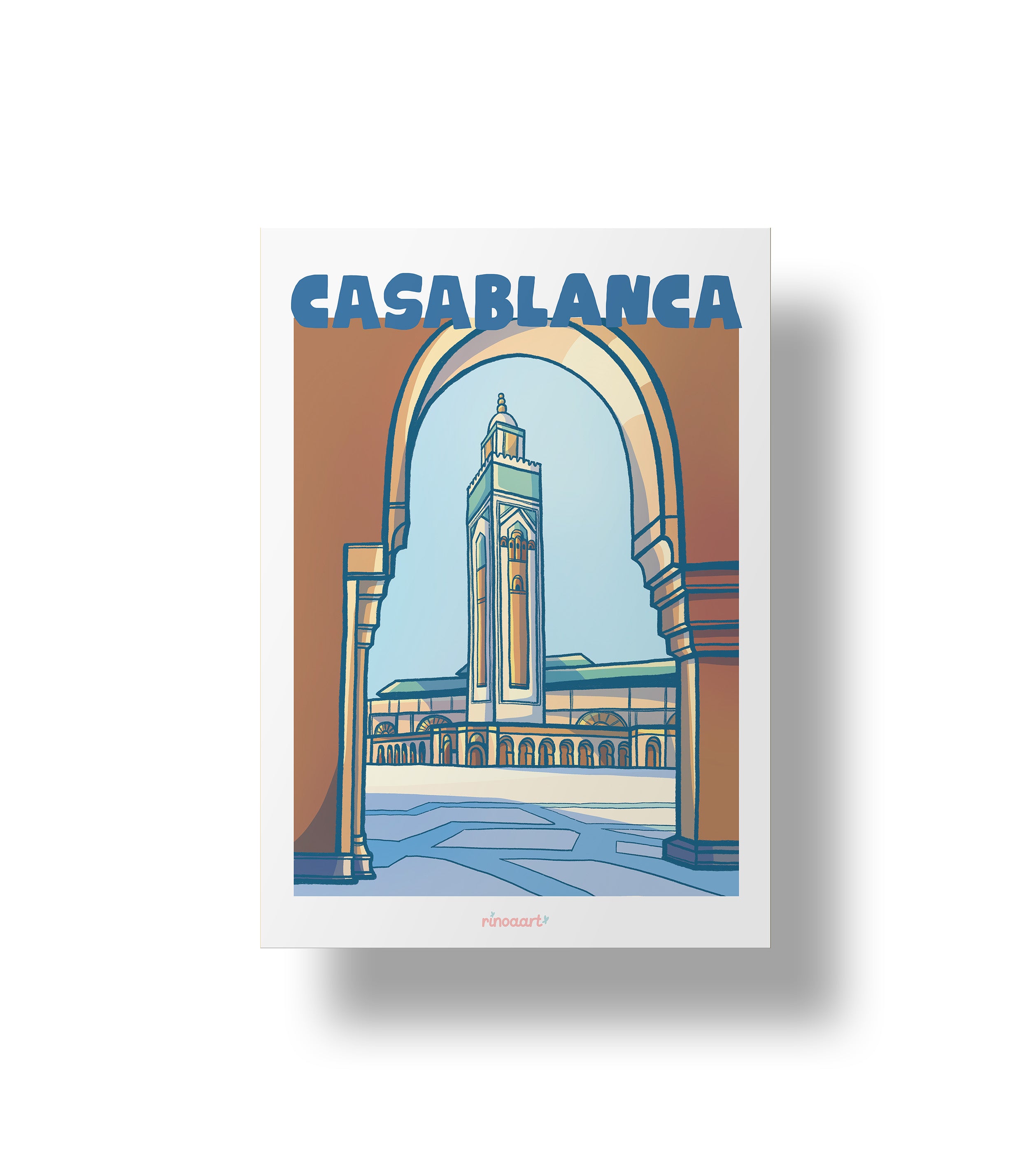 affiche ville de casablanca format A5