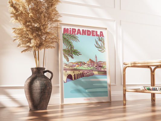 Mirandela city poster
