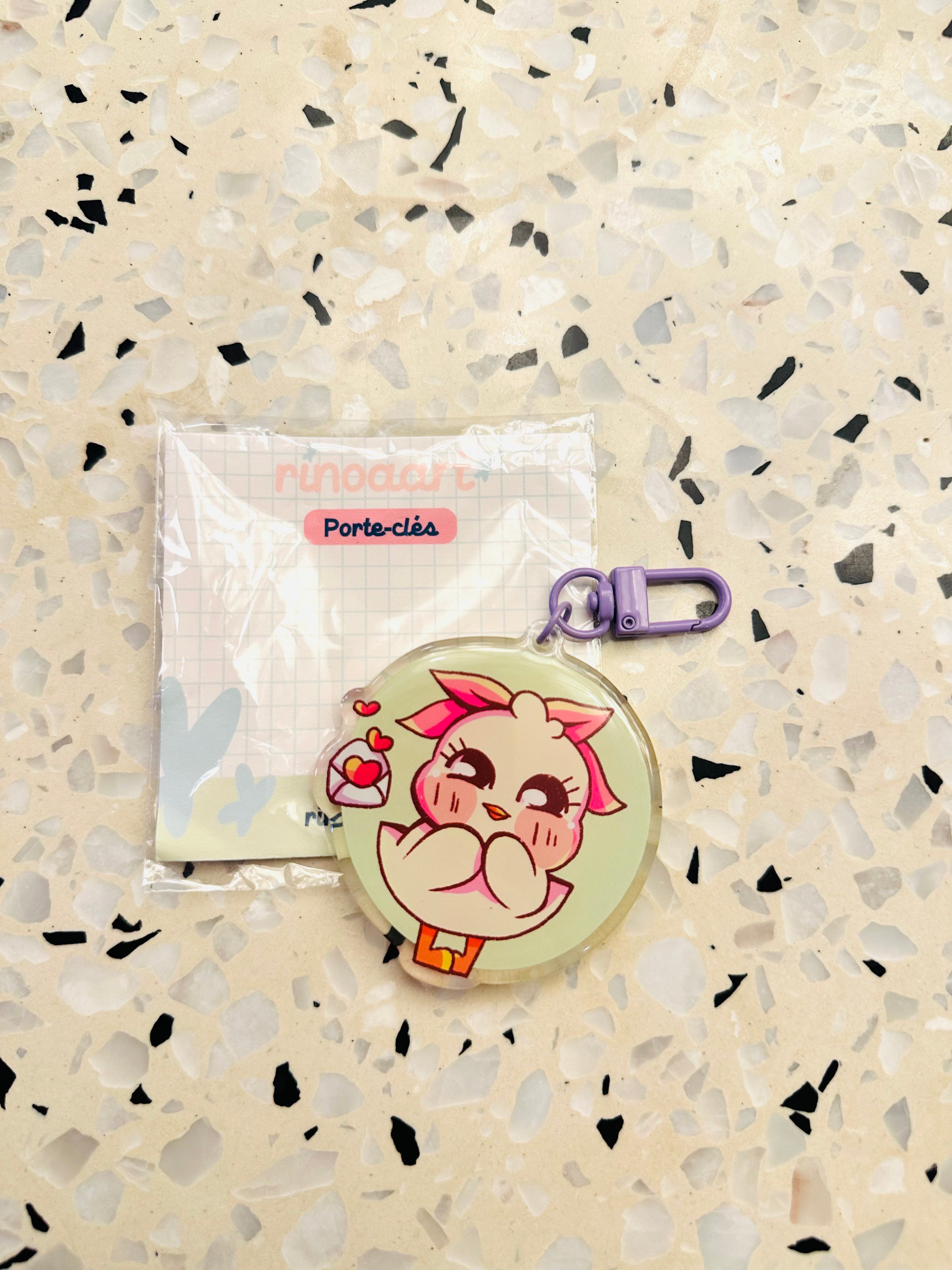 Porte-clés Pewie - love letter