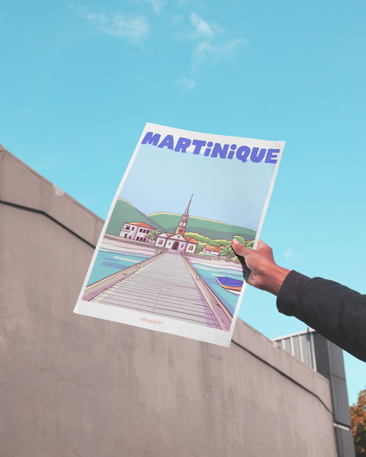 Martinique city poster - Les Anses-d’Arlet