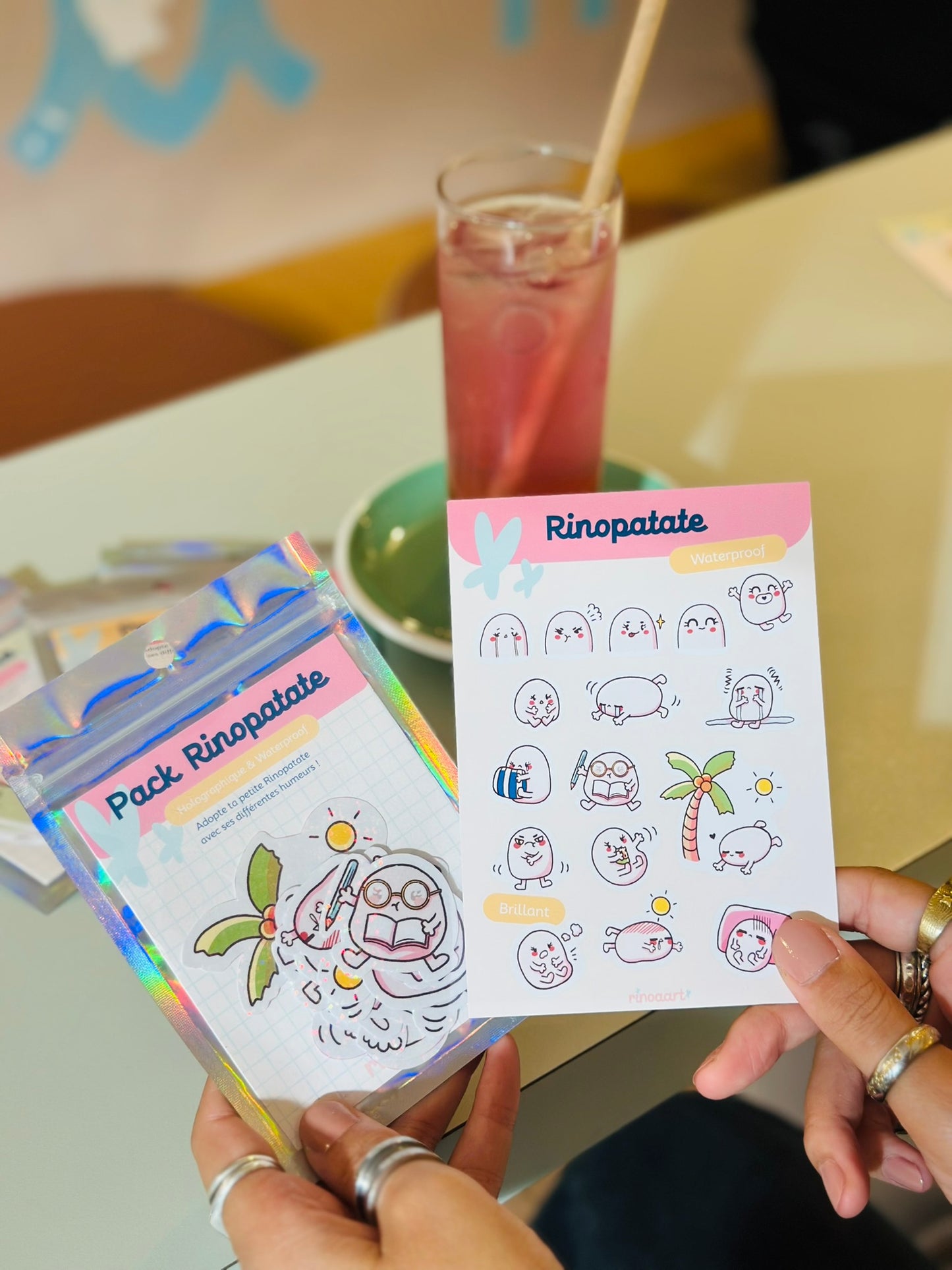 “Rinopatate and her moods” sticker pack – 16 stickers