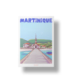 affiche colorée martinique antilles format A5