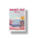 illustration affiche Japon Mont Fuji format A5