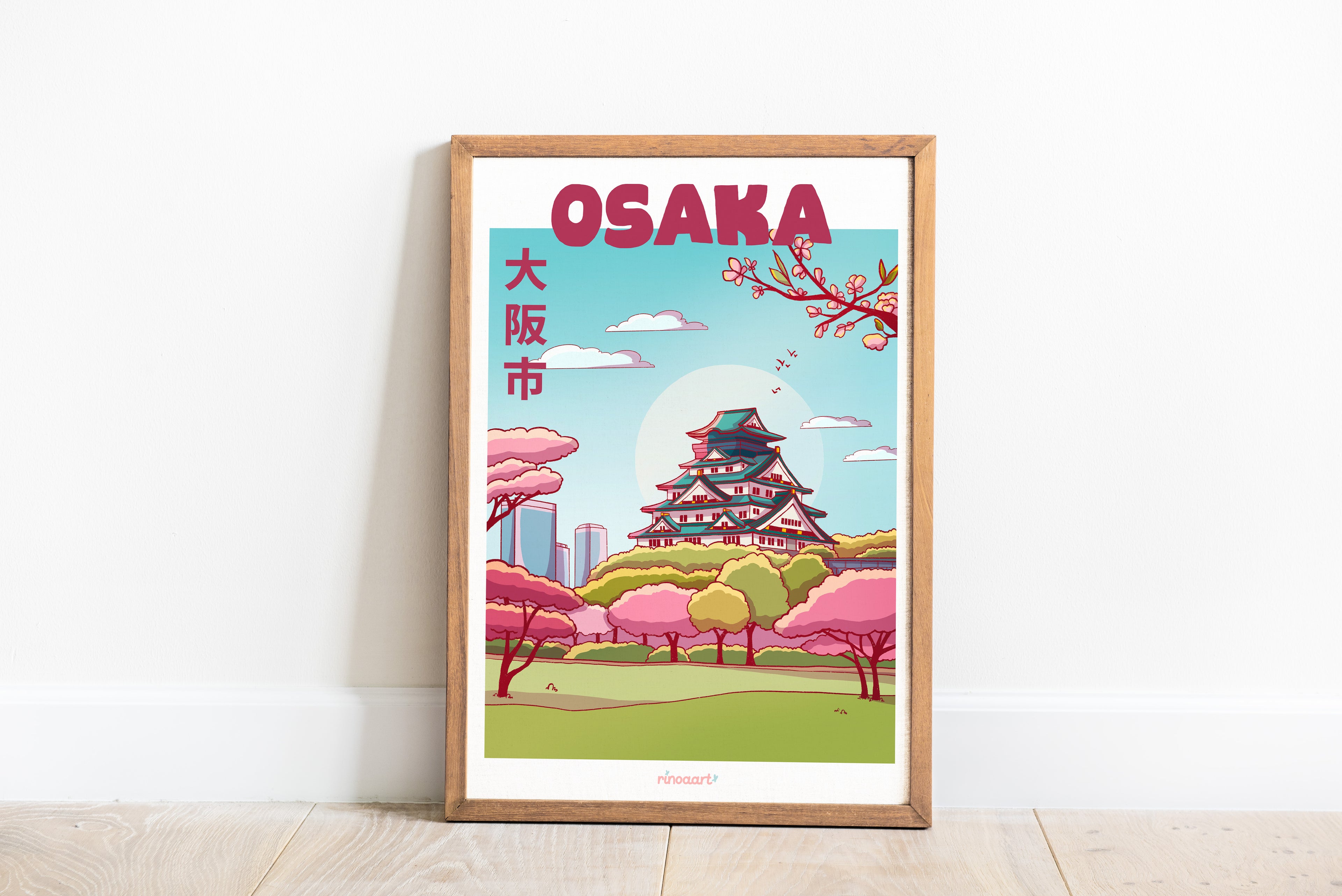 affiche art print Osaka format A4
