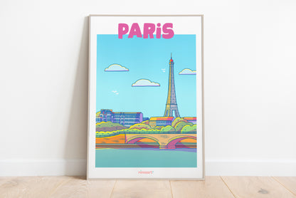 Affiche ville paris A3