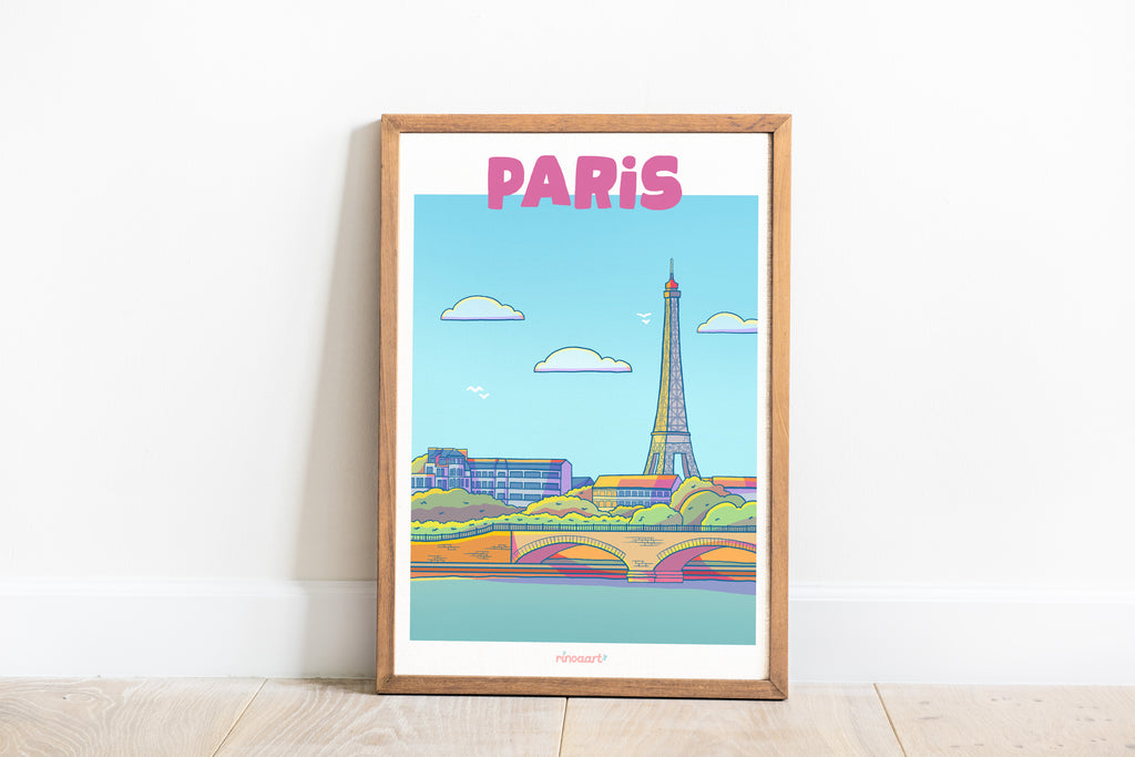 Affiche ville paris A4