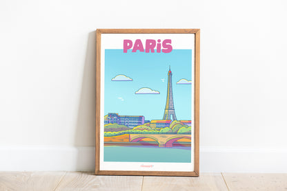 Affiche ville paris A4
