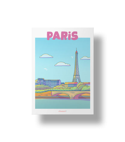 Affiche ville paris A5