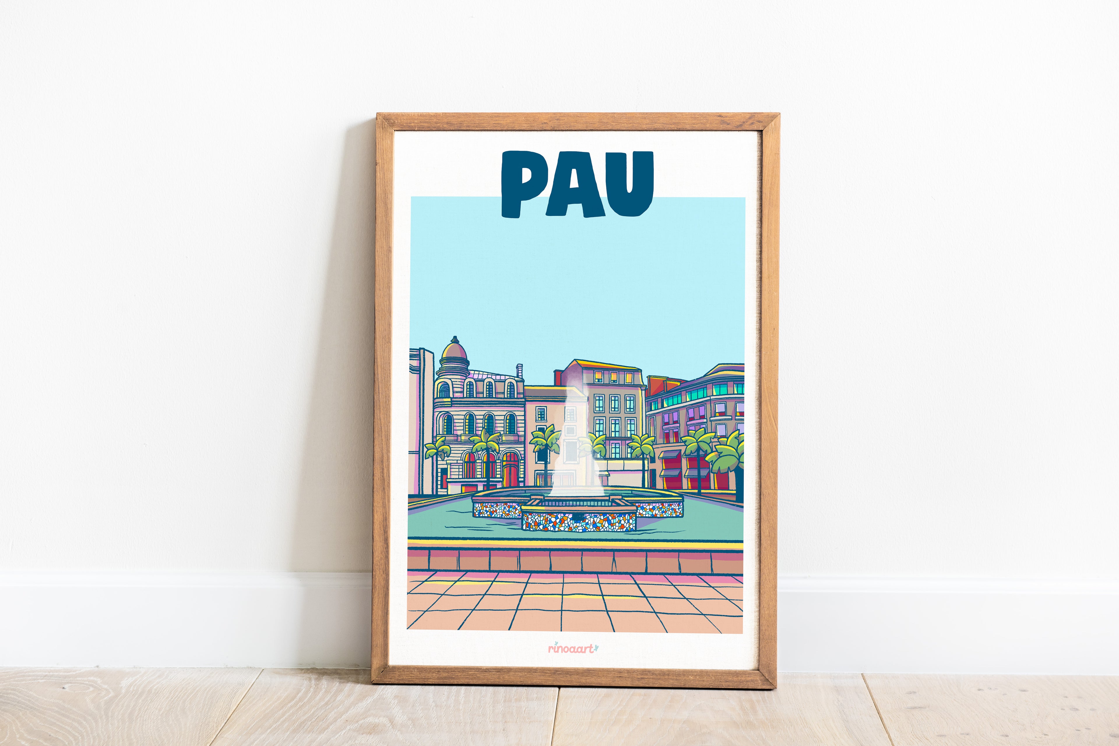 affiche ville de pau format A4