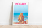 affiche ville portugal peniche format 30x40
