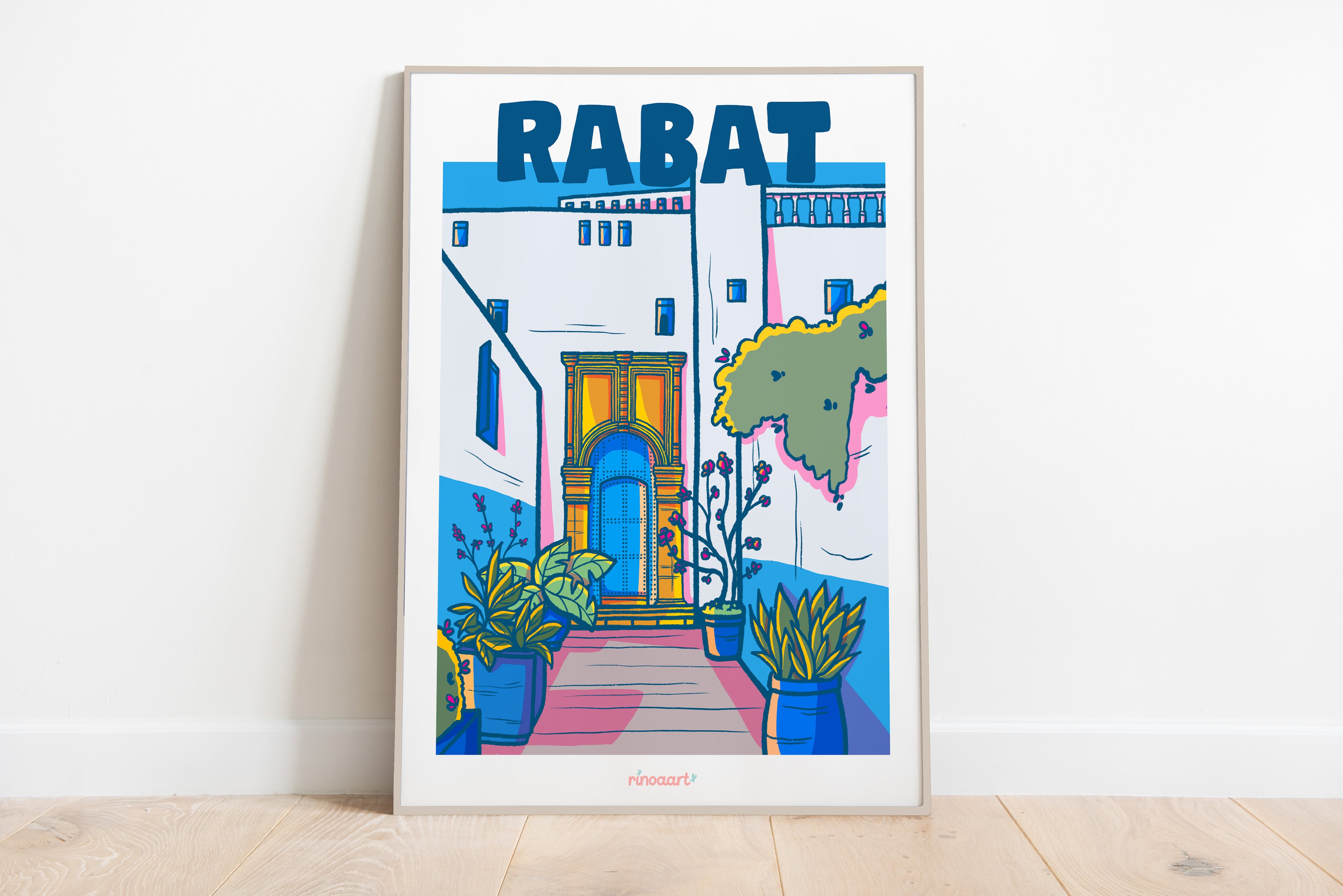 affiche ville de rabat format A3