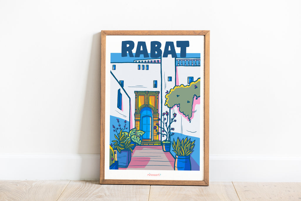 affiche ville de rabat format A4