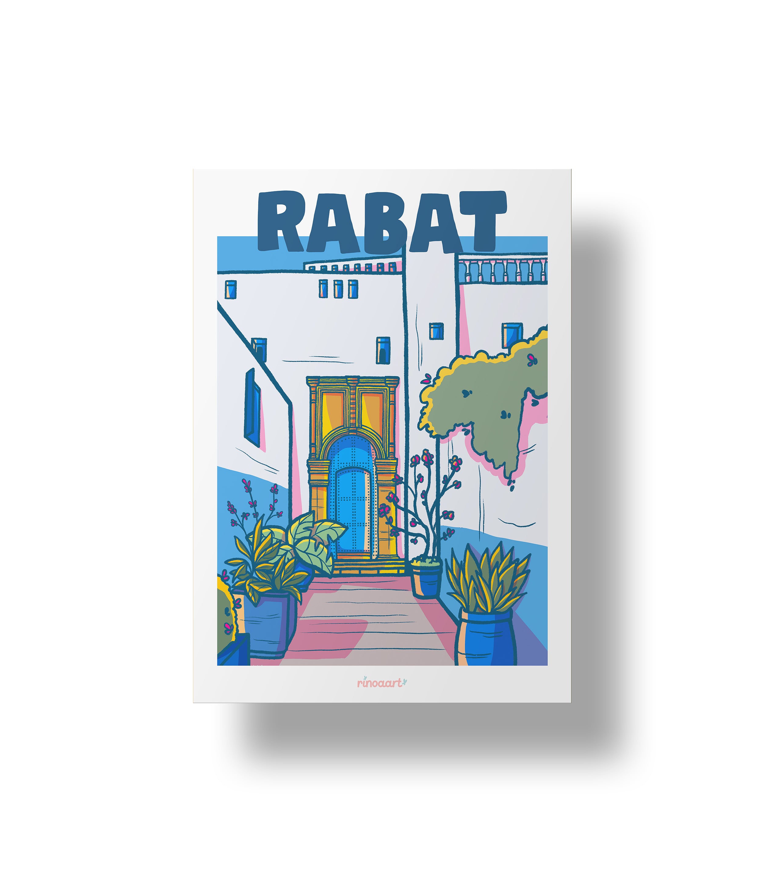 affiche ville de rabat format A5