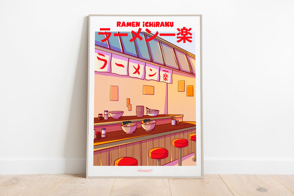 affiche naruto ichiraku ramen format 30x40