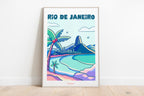 affiche ville de rio format A3