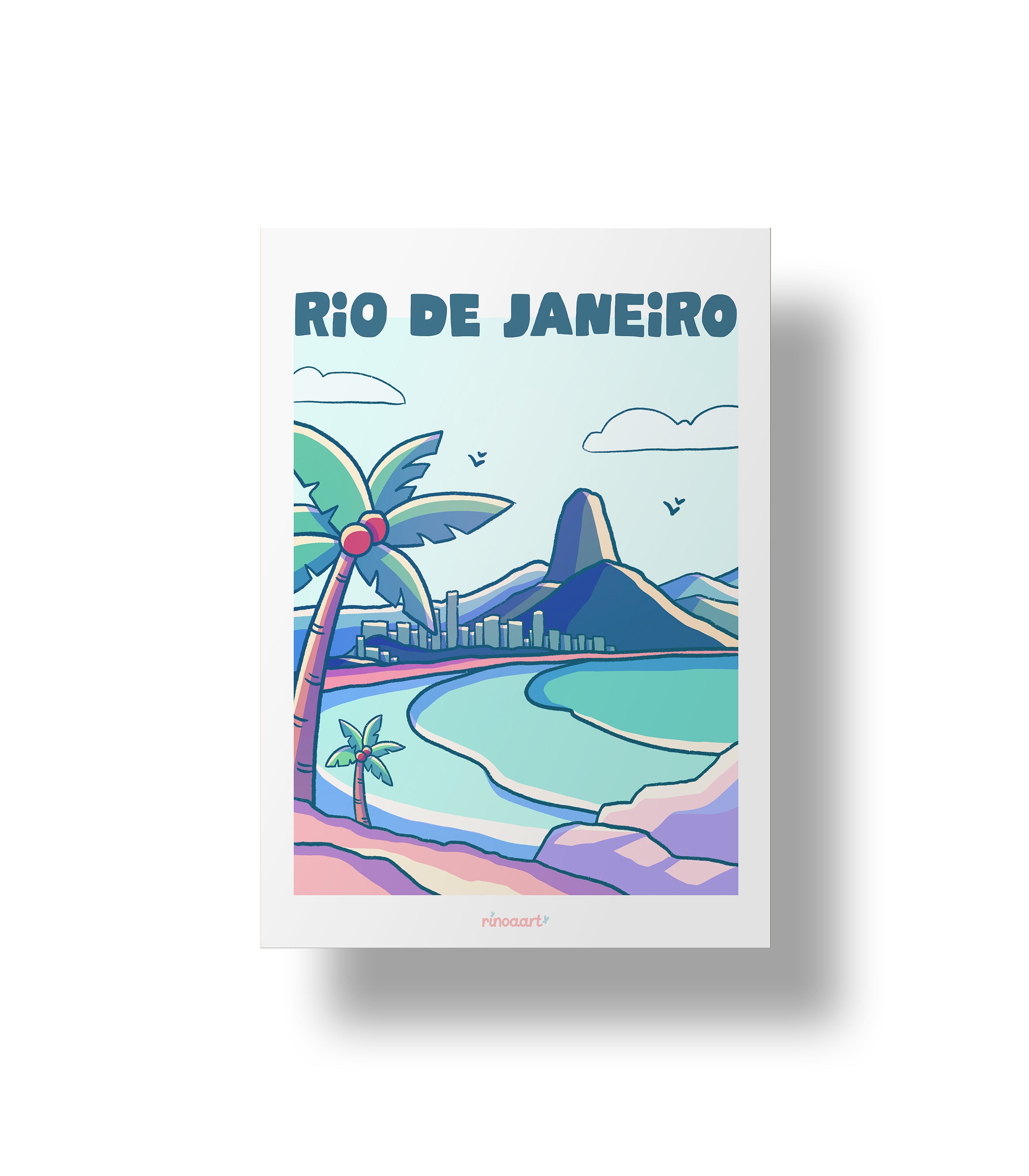 affiche ville de rio format A5