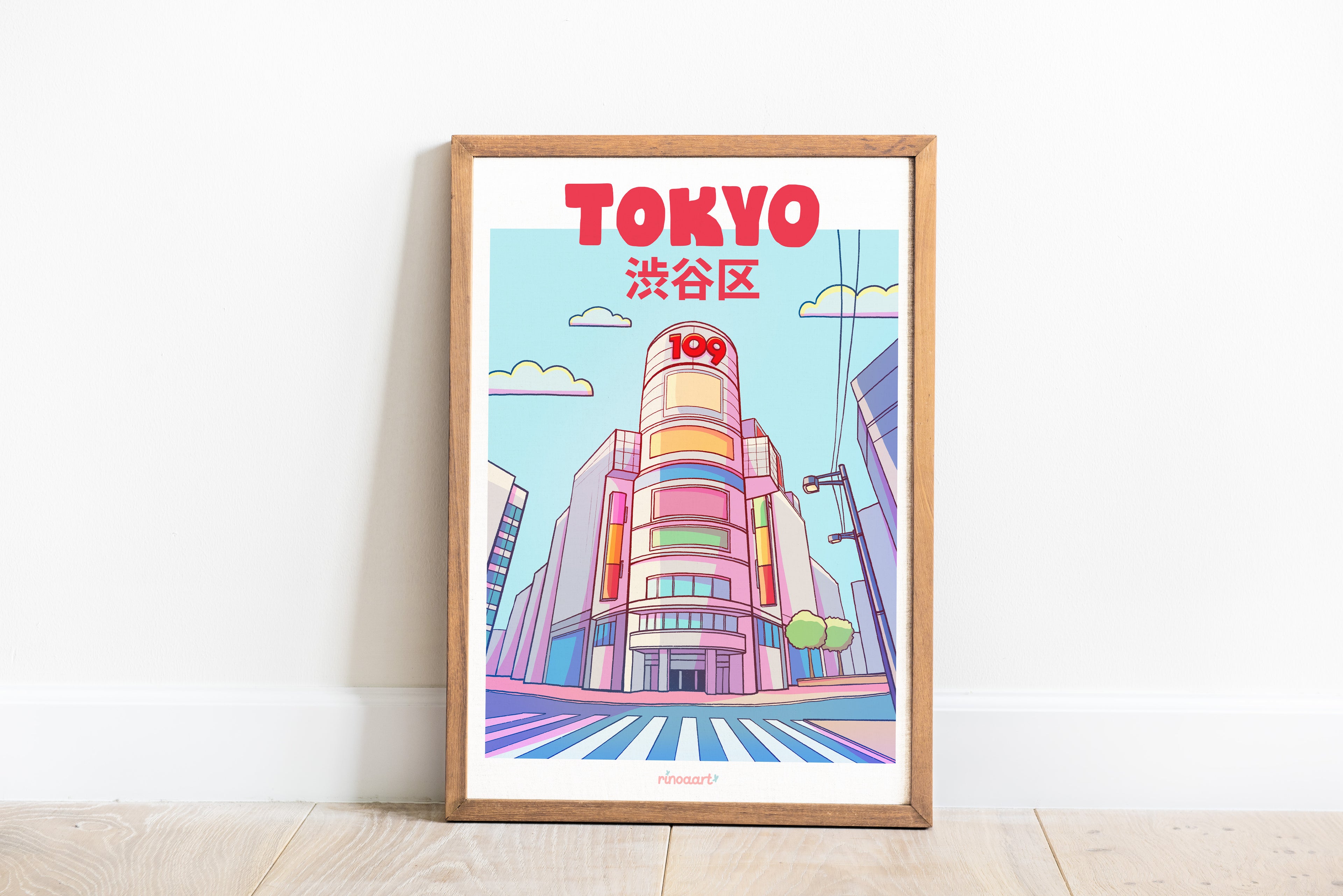 affiche ville Tokyo Shibuya Crossing